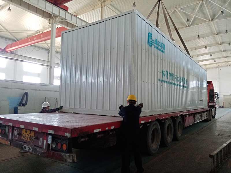 一體化污水處理設備裝車